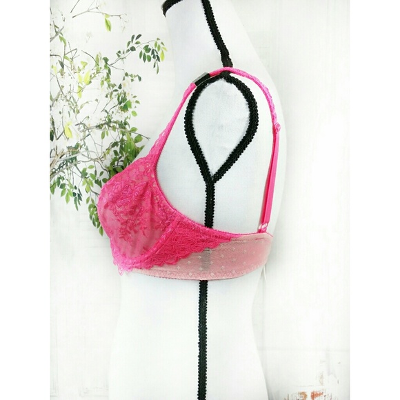 New! VS Unlined Pink Bra 32E (DD) $20 - Picture 2 of 7